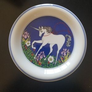 Audrey Christie 80's Unicorn Plate 9"